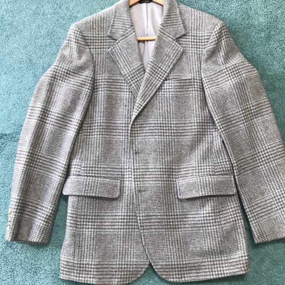 Vintage Corbin tweed blazer grey and sage - Picture 1 of 9
